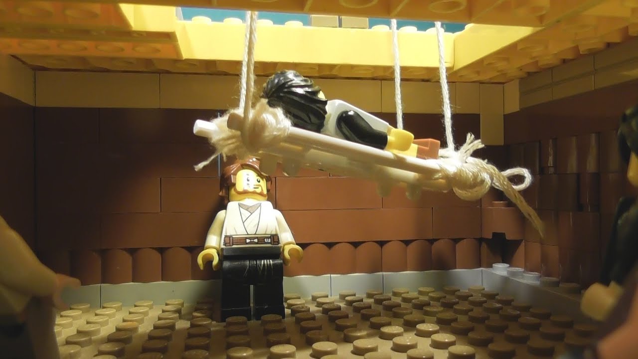 Lego Bible: Jesus heals a paralyzed man Bible stop-motion Family friendly (English)