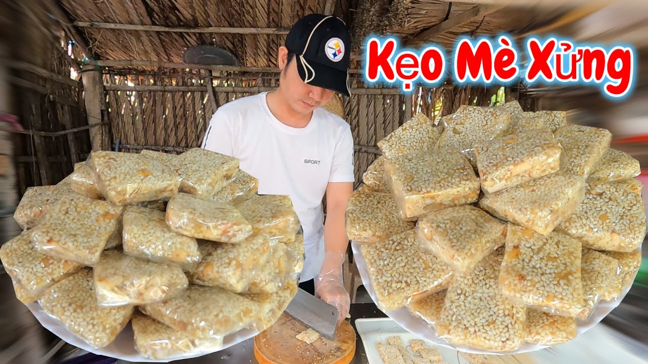 Cách Làm KẸO MÈ XỬNG Truyền Thống Dẻo Ngon Thơm Béo | Thuận Miền Tây#175