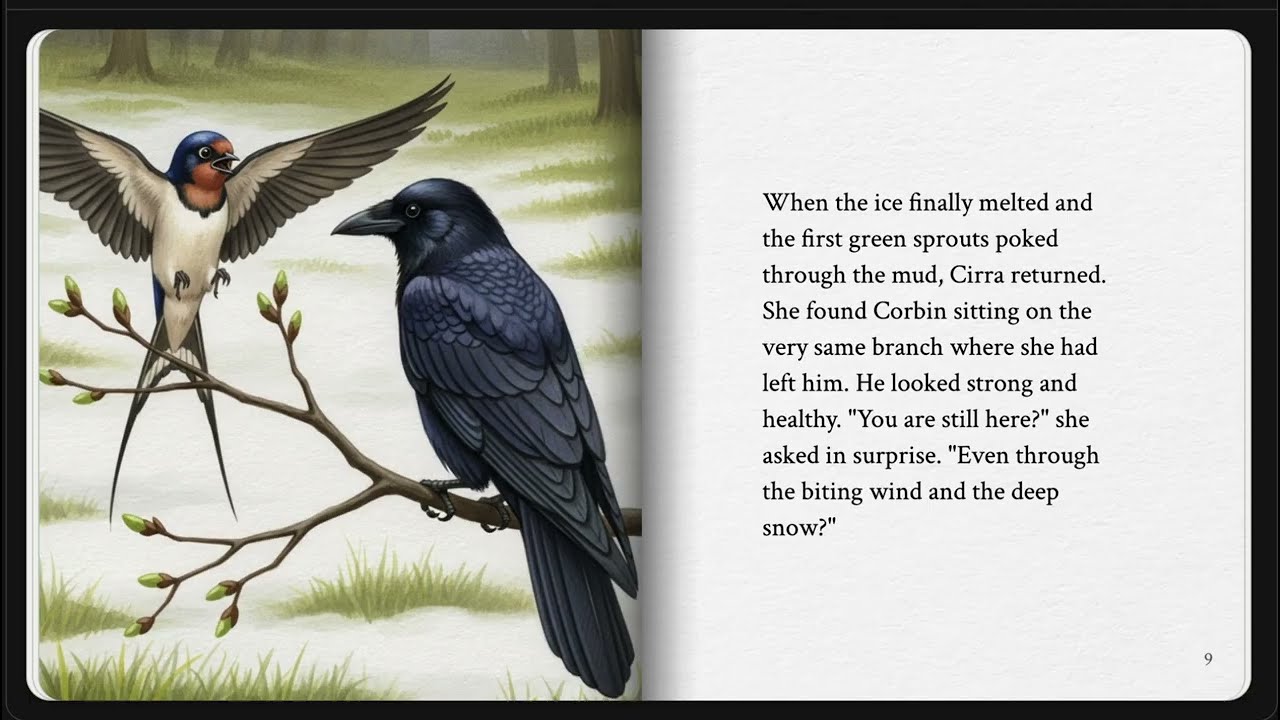 The Swallow and the Crow | Aesop's Fables | Storybook