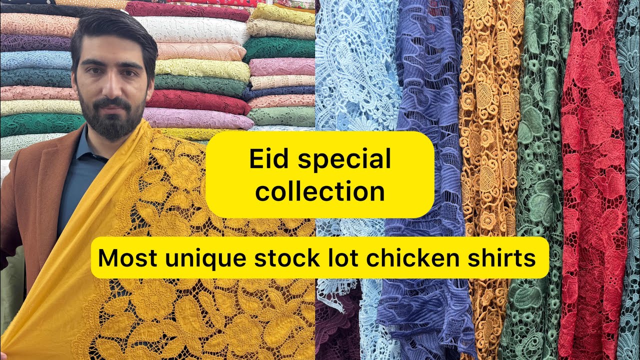 Eid special collection // stock lot Imported chicken // beautiful border duppta collection // 