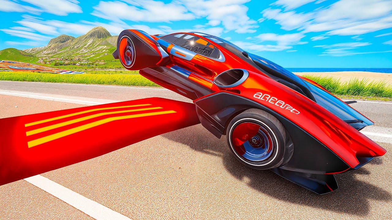 Instant 808 MPH Blast: Which BeamNG Car Survives the Farthest?! #24