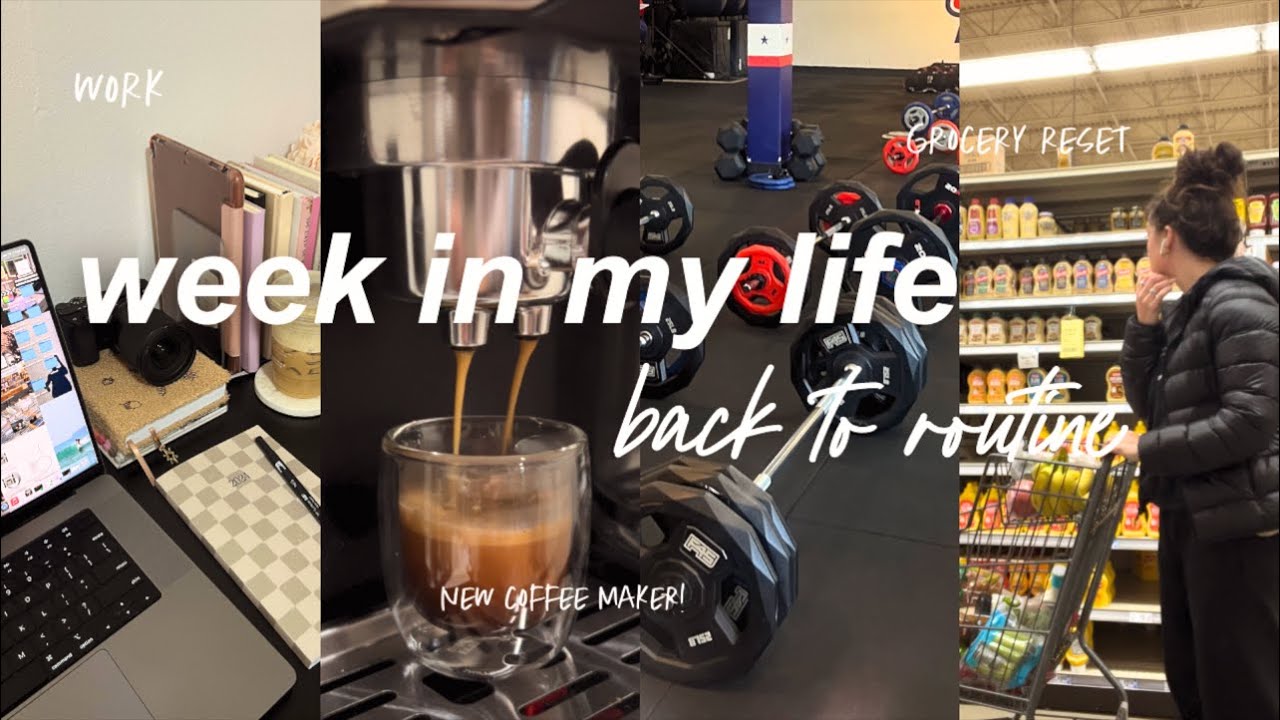 week in my life: start of a new era! reset after wedding/honeymoon, new coffee maker, home issues