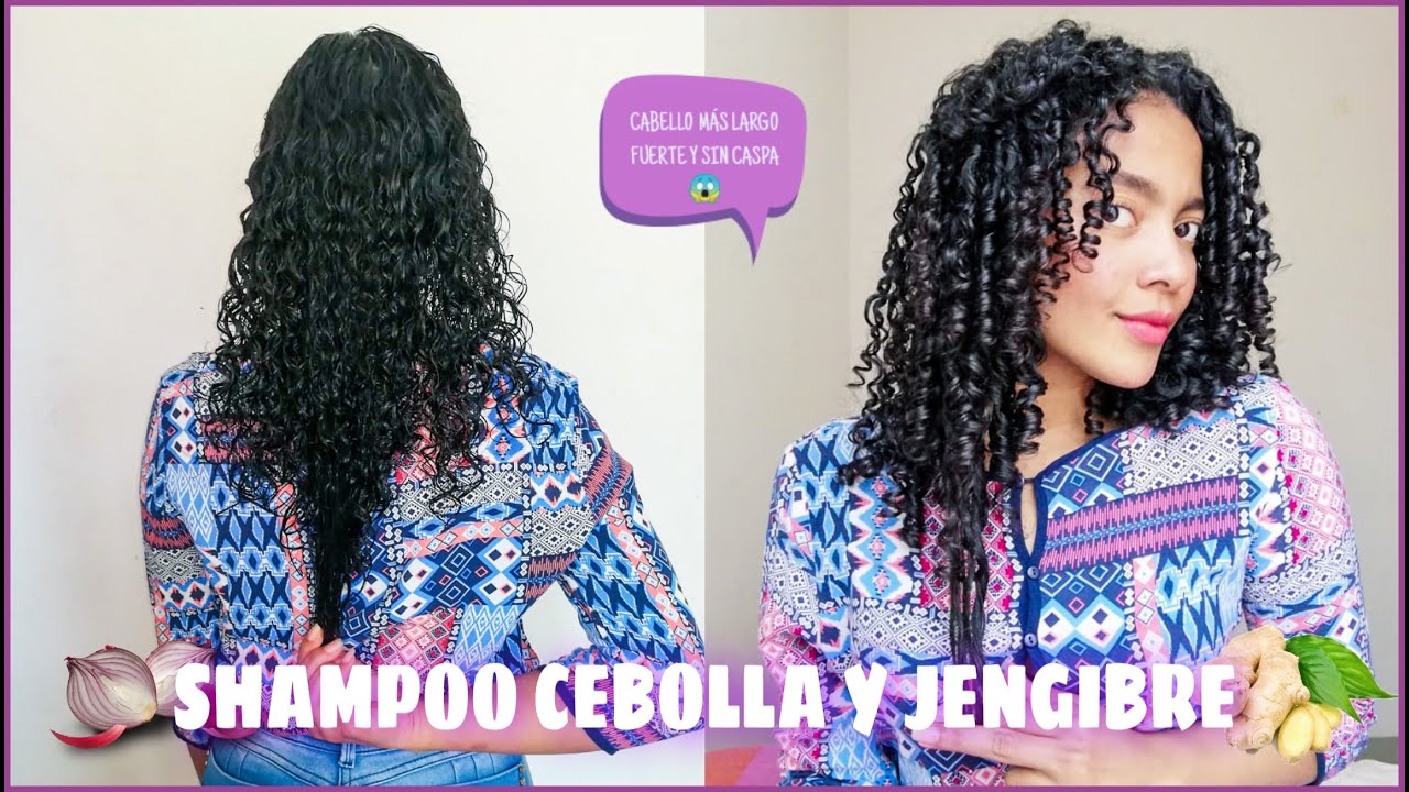 SHAMPOO DE CEBOLLA Y JENGIBRE PARA HACER CRECER EL CABELLO Y ELIMINAR LA CASPA | Yulissa ✨