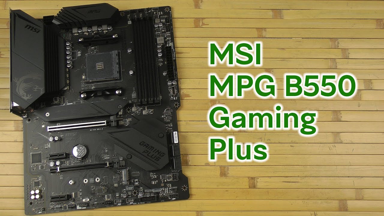 Розпаковка MSI MPG B550 Gaming Plus