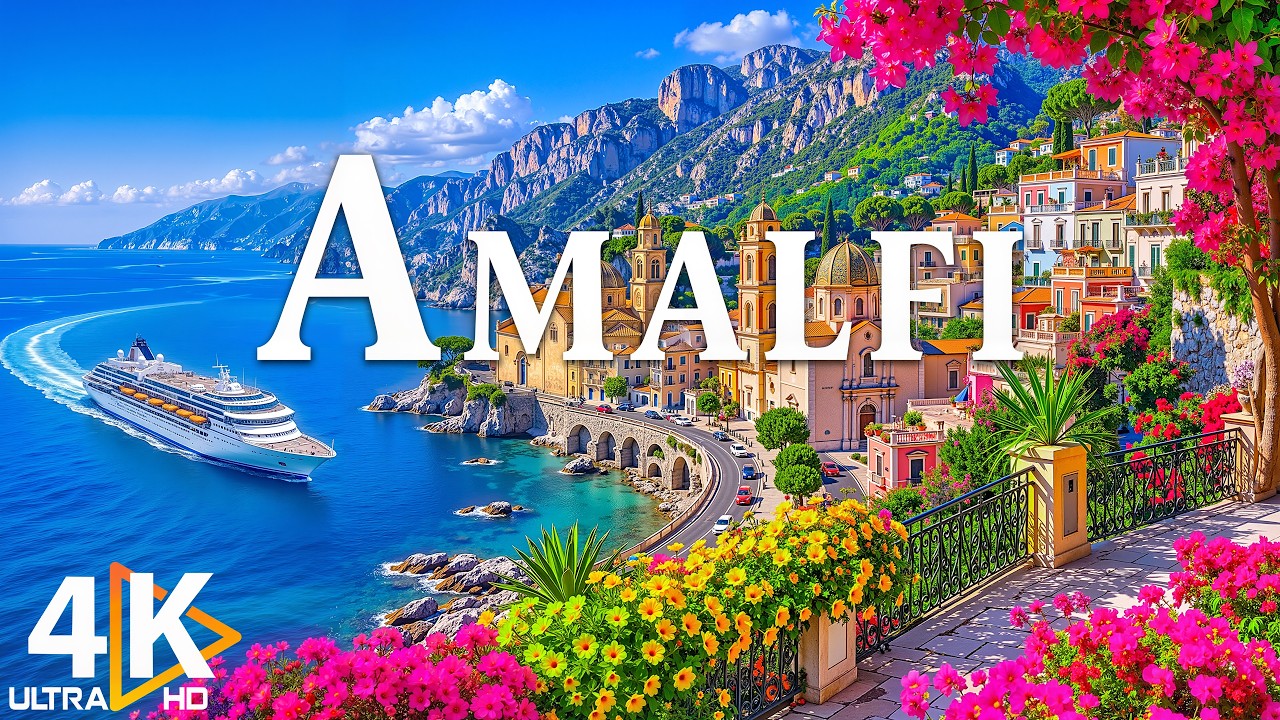 Amalfi Coast 4K 🇮🇹 Explore Italy&rsquo;s Breathtaking Cliffs & Seaside Paradise - VIDEO 4K UHD
