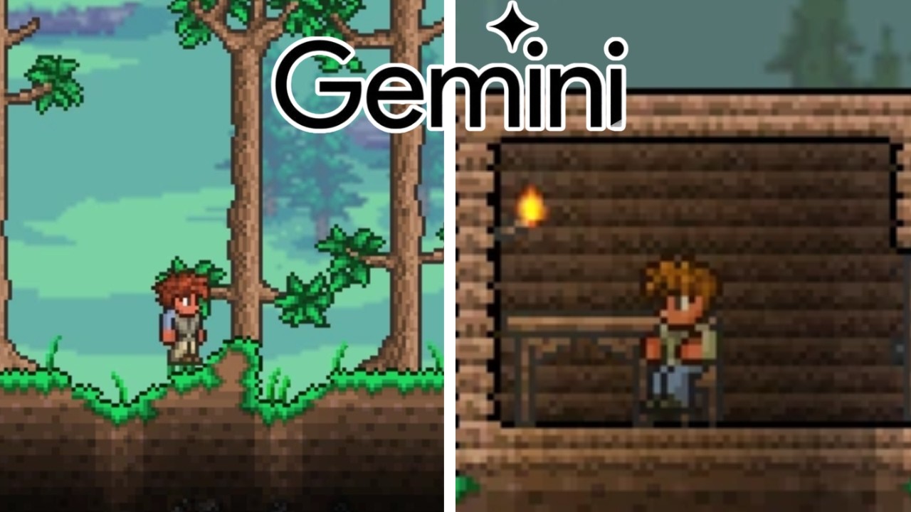 GEMINI teve 1 HORA pra recriar TERRARIA do ZERO… e eu NÃO esperava isso