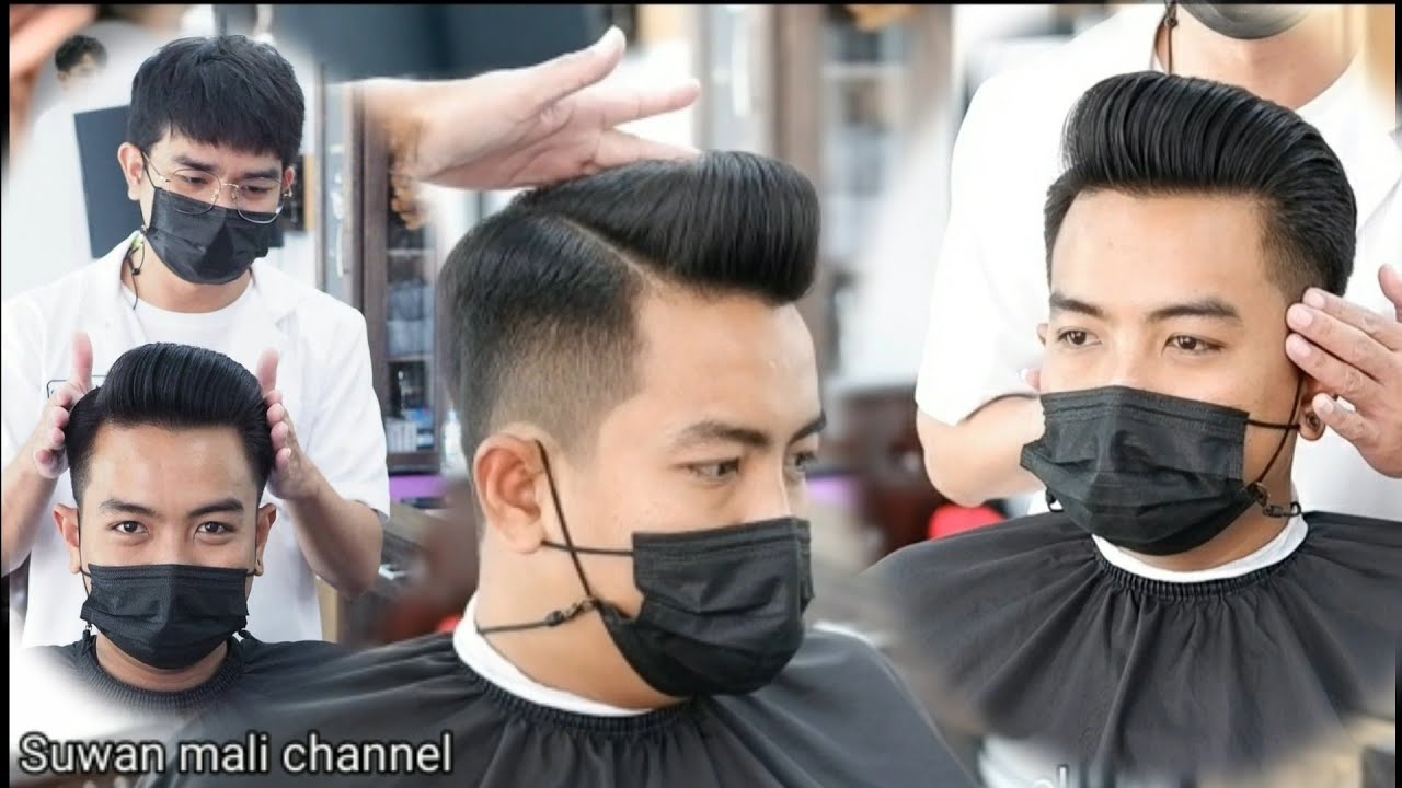 Side part POMPADOUR  Suwan mali barber shop | [เก่งแล้วอย่าดู seasons2 Ep.10]