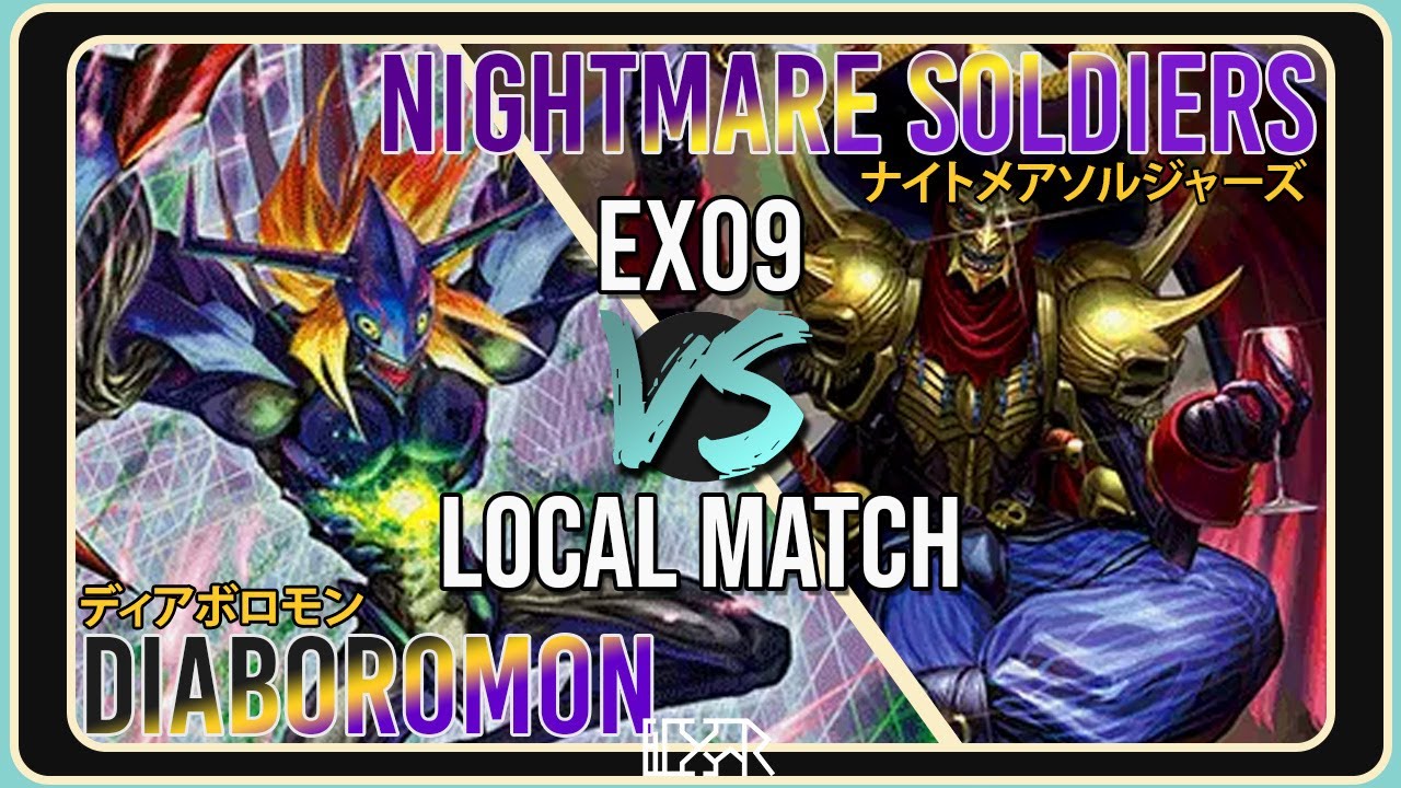 Diaboromon vs Nightmare Soldiers [Digimon TCG EX9 Local Match] Match Commentary