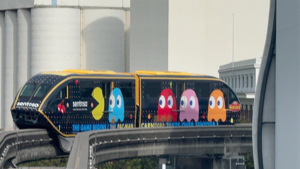 [Sentosa Express] [Pac-man Livery] Hitachi Small-Type Monorail Yellow Livery