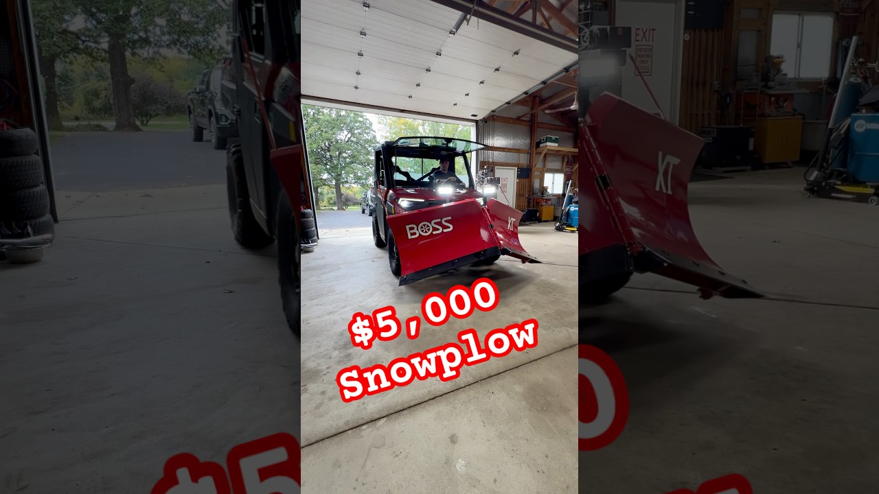 BOSS UTV Power-VXT Snowplow | V Plow | Polaris Ranger Northstar