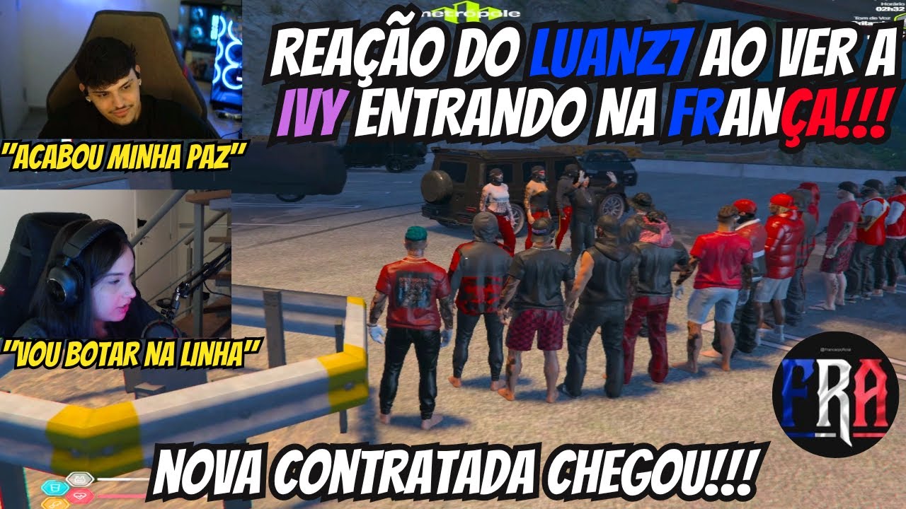 REAÇÃO DO LUANZ7 COM A CHEGADA DA IVY NA FRANÇA! NOVA CONTRATADA CHEGOU !!!