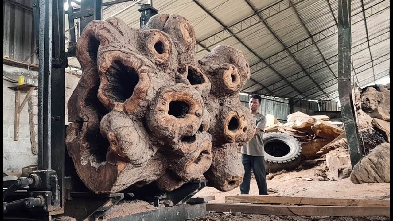 🌳THE FEAR FACTOR IS HUGE‼️ No One Dares to Cut It—Except the Brave Ones at This Sawmill🌳