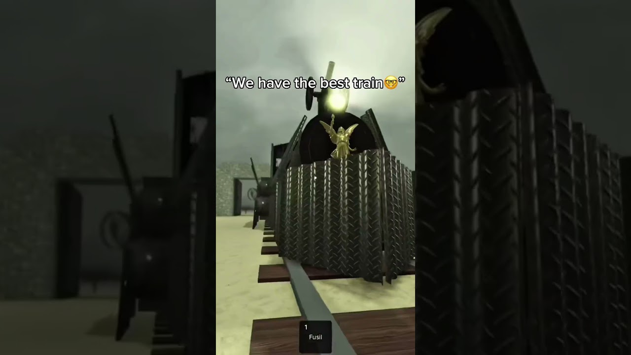 2 newspaper are litteraly enough to protect your train😭🙏 #roblox #deadrails #robloxedit #shorts