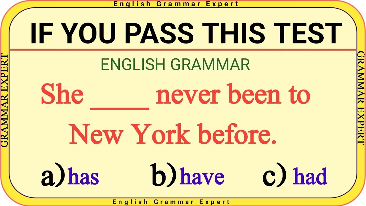IF YOU PASS THIS GRAMMAR TEST 📚| Only Experts Can Pass This Test!#advancedgrammar 