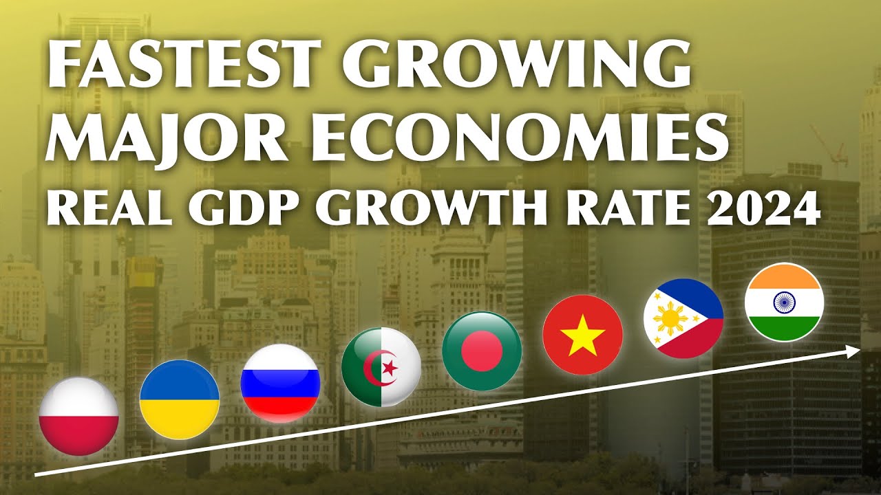 Fastest Growing Major Economies 2024 | Top 15 Economies by Real GDP Growth Rate 2024 | Facts Nerd