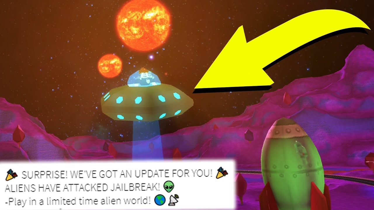 VISITING THE NEW ALIEN WORLD! (Roblox Jailbreak)