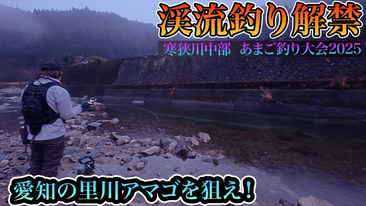 【渓流釣り解禁】愛知 寒狭川中部の里川アマゴで2025シーズンの幕開け 大会初心者でも必釣の攻略法を紹介！【渓流ルアーフィッシング】