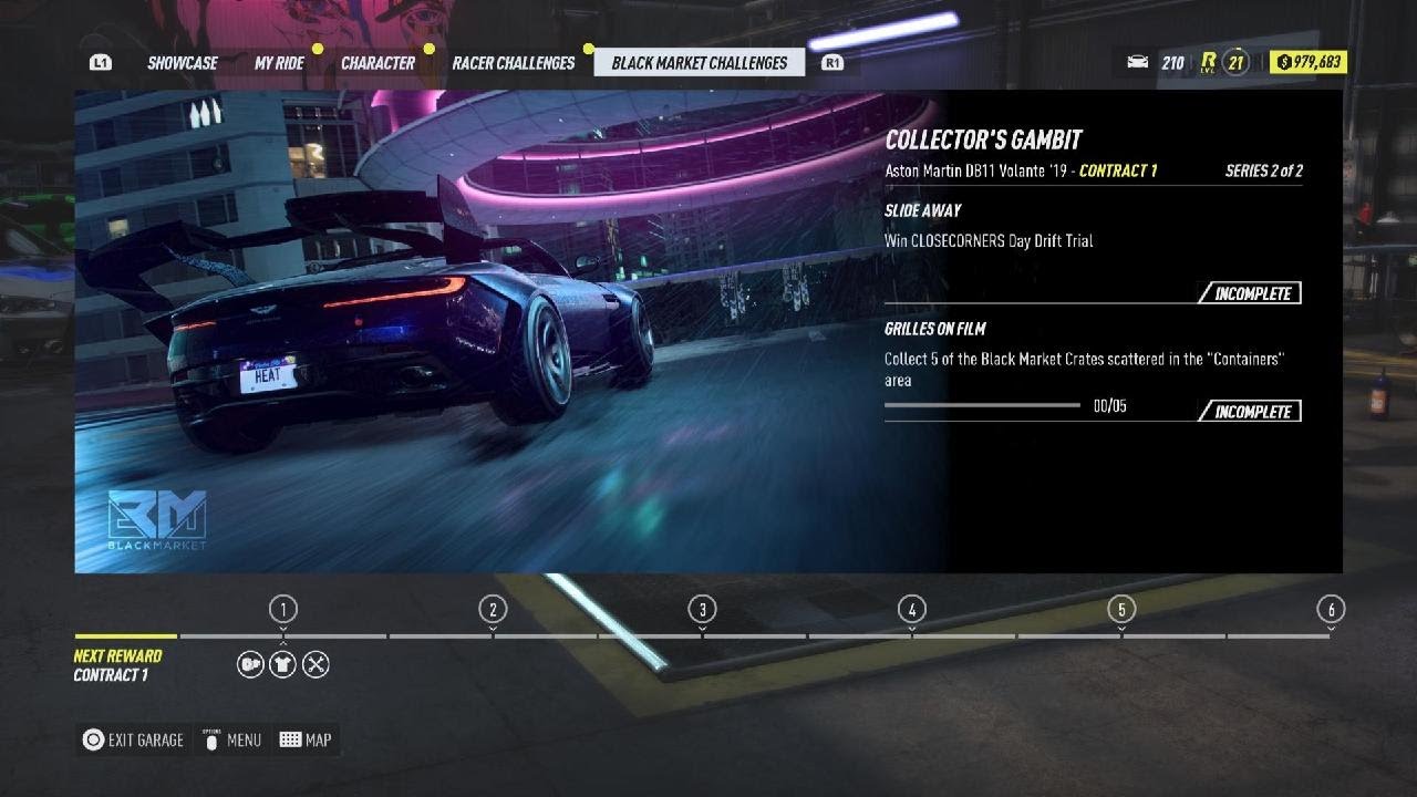 Need for Speed Heat Black market contract #abhr84