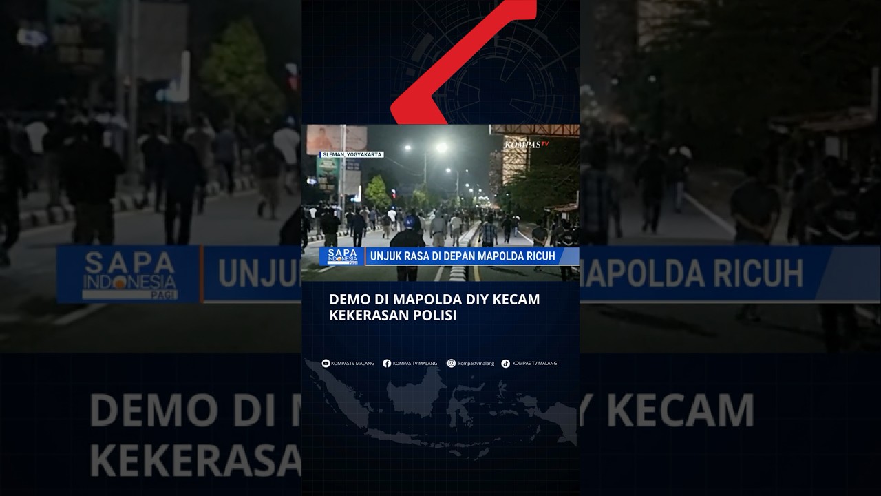 Demo Mahasiswa di Depan Mapolda DIY Ricuh