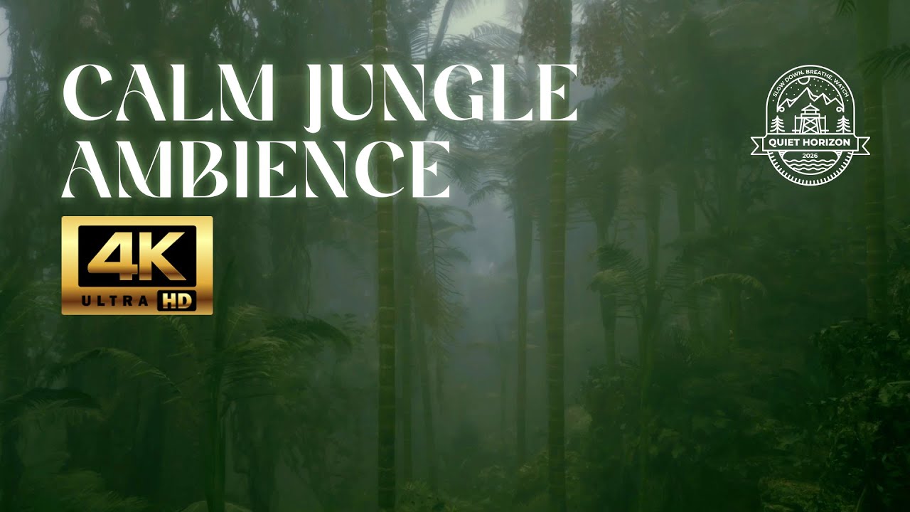 Calm Jungle Ambience 🌿 | Peaceful Nature Visuals for Relaxation (4K)
