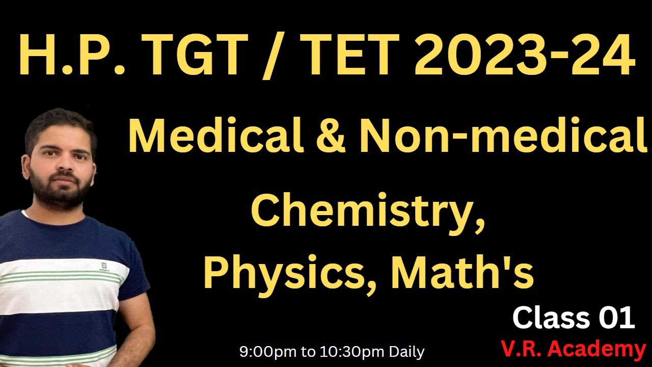 VR Academy Special Series//class 01//Chemistry//physics// Math//medical//non medical//Preparation