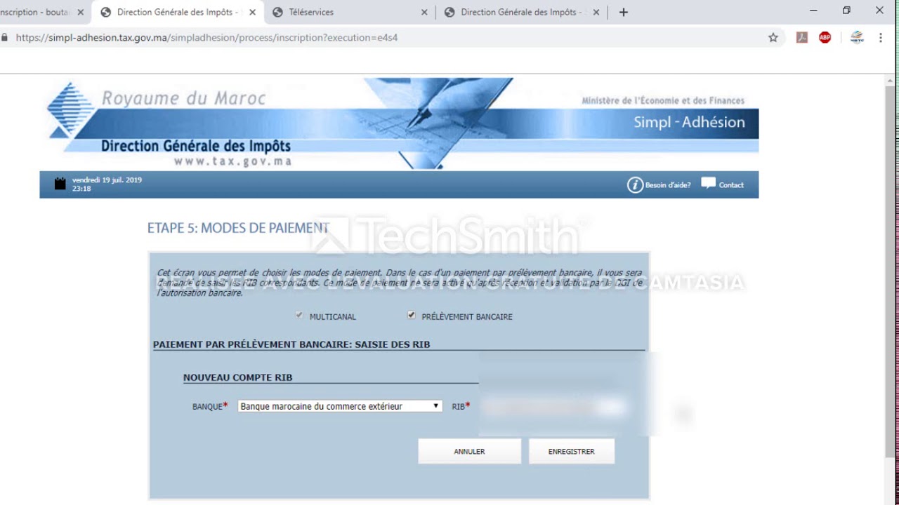 ADHESION AU SYSTEME DE LA DGI