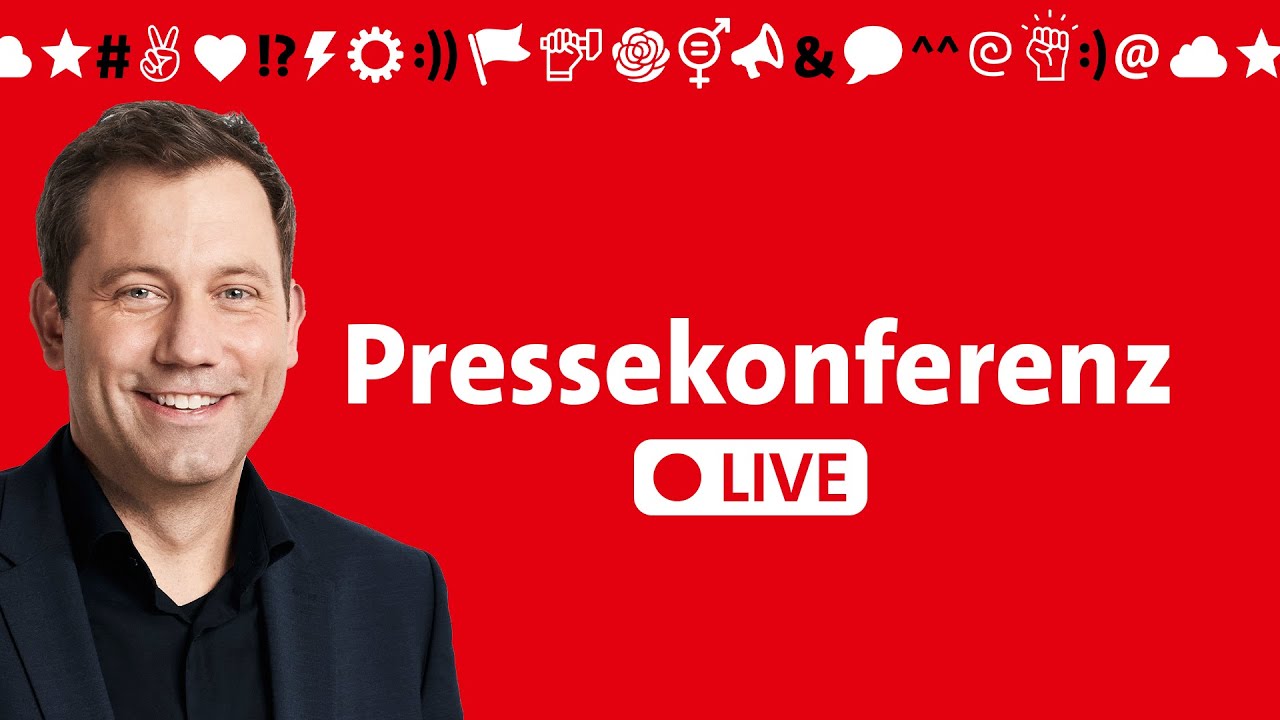 Pressekonferenz mit Lars Klingbeil