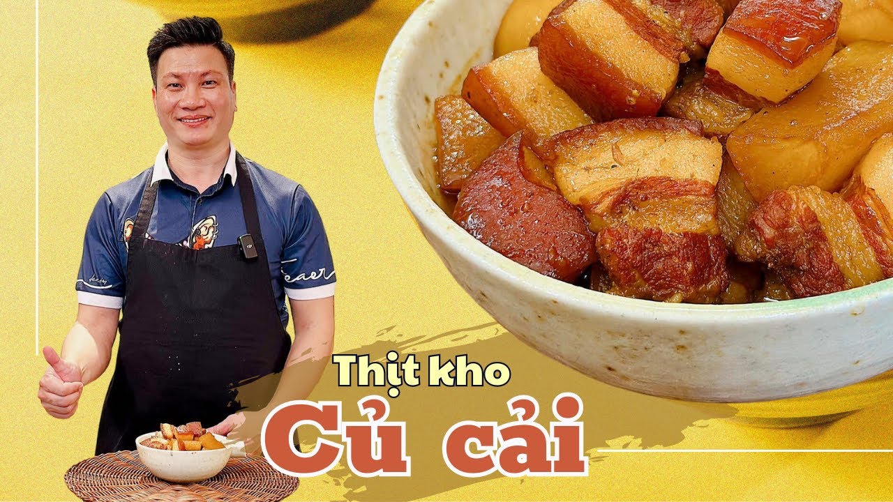 Món thịt kho củ cải đơn giản mà lại tốn cơm | Cùng Cháu Vào Bếp
