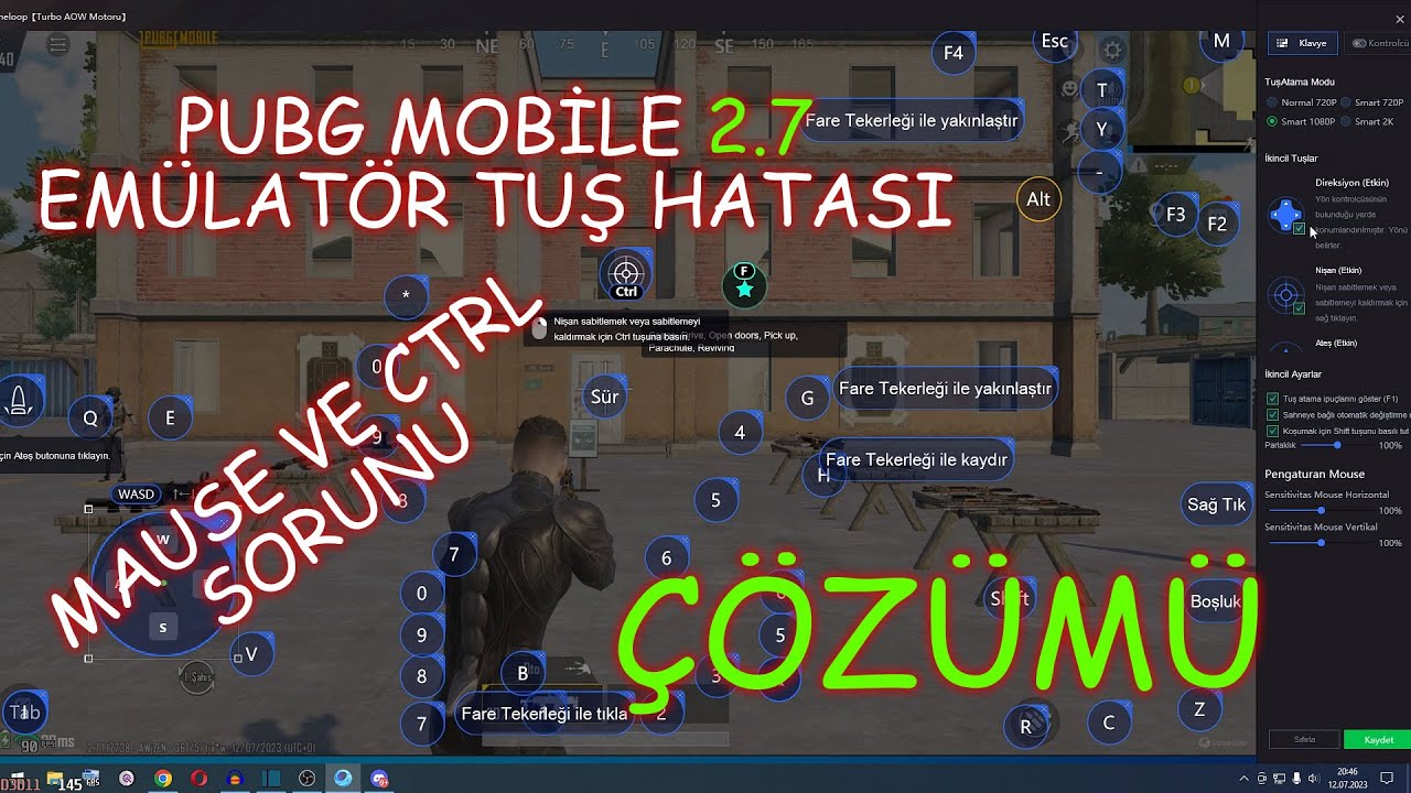 PUBG MOBİLE KLAVYE VE FARE SORUNU! CTRL ÇÖZÜMÜ! #PUBGMNextStarProgram #PUBGMOBILE #PUBGMOBILEC6S16