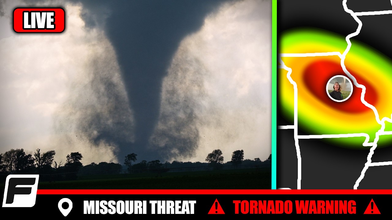 🔴 LIVE Storm Chasers - TORNADO THREAT INCREASING - Missouri