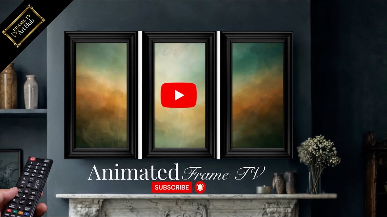 Luxury Gallery Wall for Frame TV 🌿 | Art Mode with Subtle Movement (1 Hour)