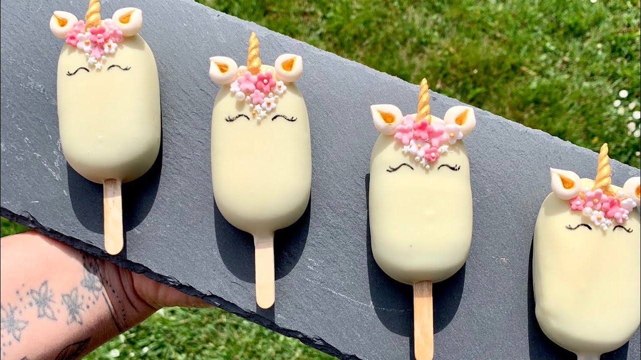Cake Sicles Unicorn | Einhörner Cake Pops | Kuchen am Stiel