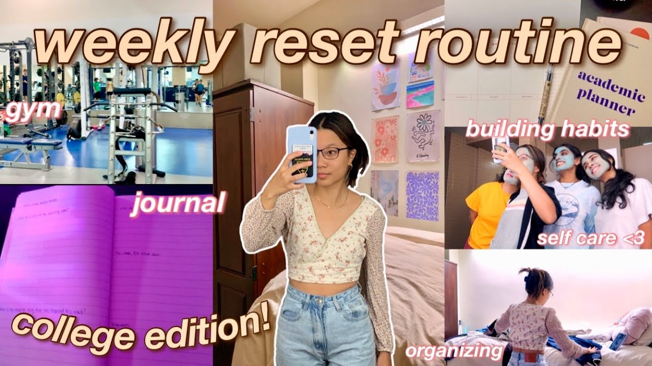 WEEKLY RESET ROUTINE! getting my life together (cleaning, to-do lists, journaling, self care)
