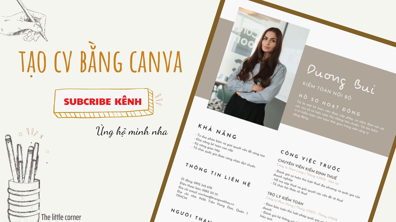 Создайте резюме с помощью Canva | Простой дизайн резюме