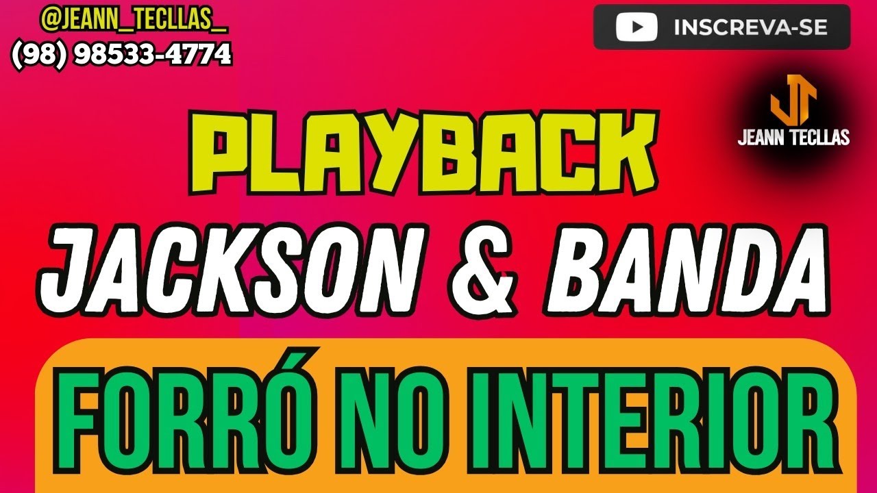 PLAYBACK FORRÓ NO INTERIOR - RITMO JACKSON E BANDA 💥 #piseiro #forro2025 #karaoke