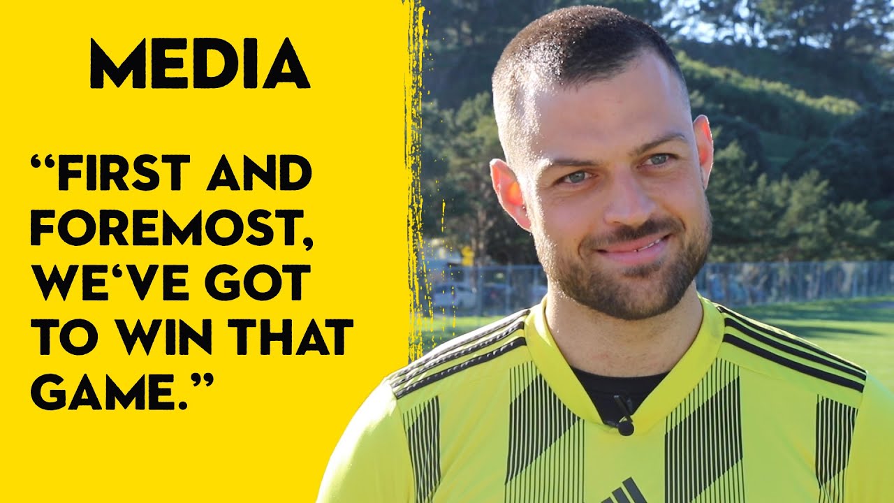 Goalkeeper Stefan Marinovic speaks to the media about the pre-season win