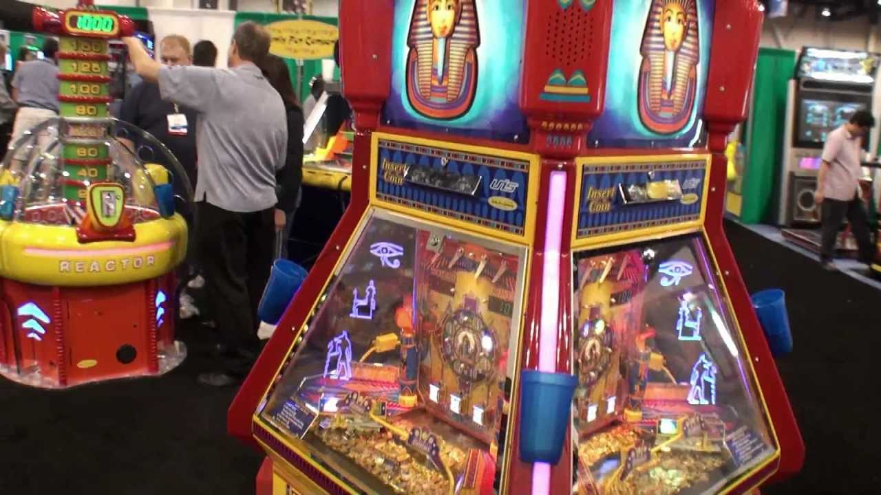 Pharaohs Revenge Coin Pusher Ticket Redemption Game - BMIGaming.com - Family Fun Companies
