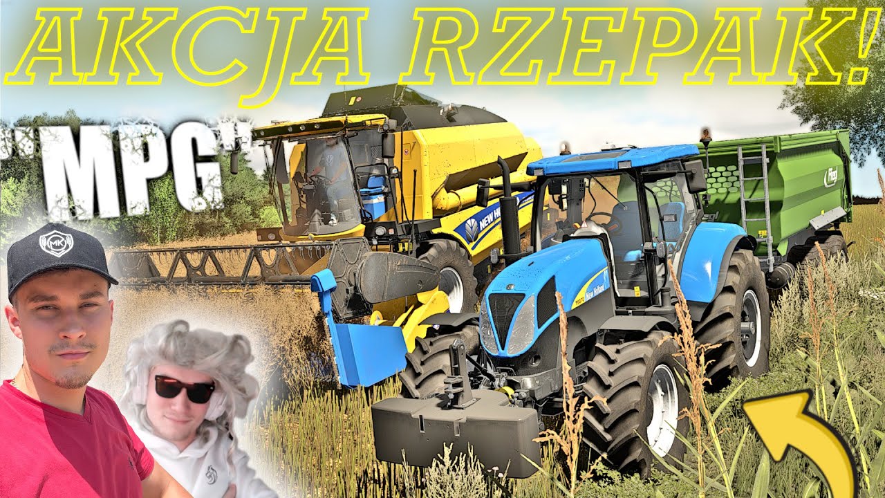 ŻNIWA RZEPAKU Z JANINĄ 😍 KAZAŁA MI ZAWRÓCIĆ NA ŚRODKU POLA 😂 PIĘKNY KLIMAT🔵 