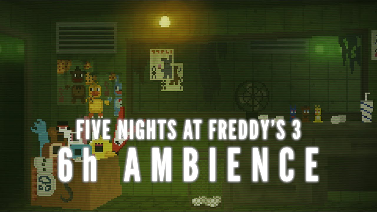 6h FNaF 3 AMBIENCE | Deep Sleep 🌙✨😴 | Pixel Art FNaF