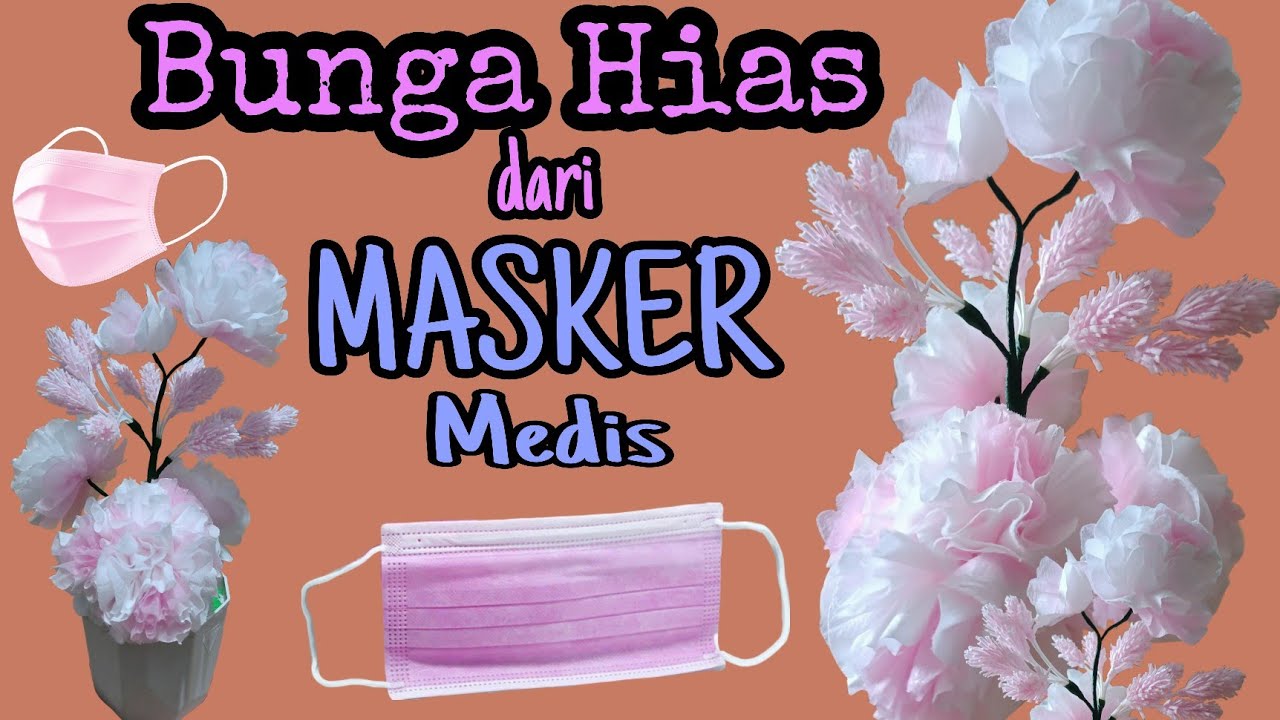 Bunga Hias dari Masker medis // CANTIIK // Cara membuat bunga dari Masker // @GACHANNEL1