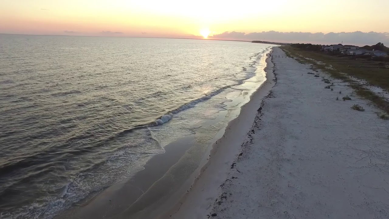 Alligator Point beach dronage