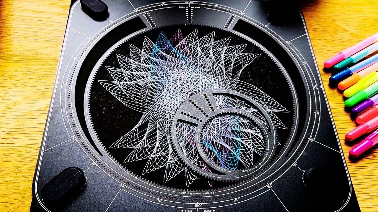 🌀Mind-Blowing Spirograph Art for Instant Relaxation – Watch Twice to Feel the Calm🌀