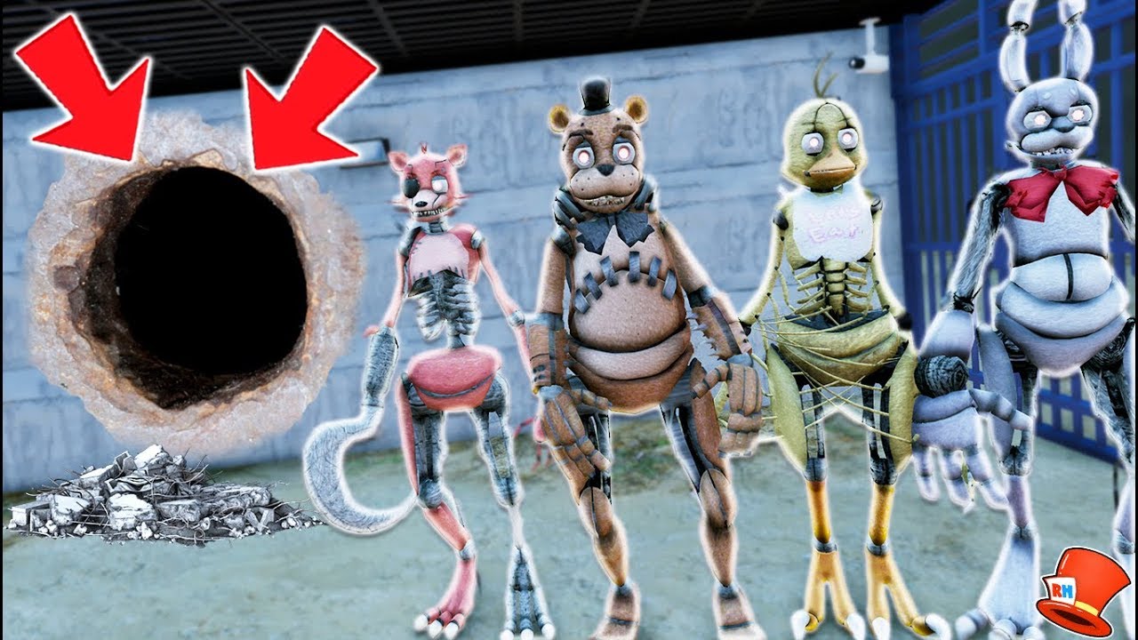 HARDEST DRAWKlLL ANIMATRONICS JAILBREAK! (GTA 5 Mods FNAF RedHatter)
