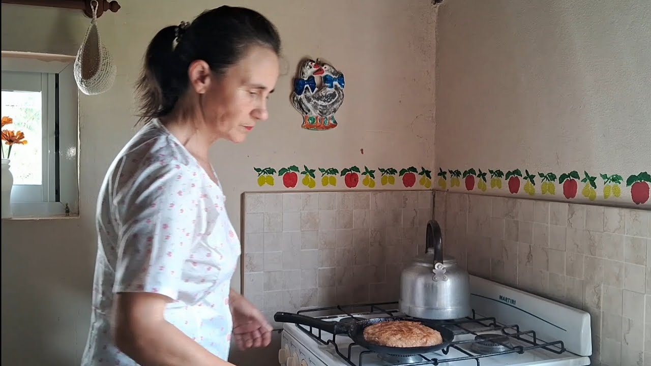 LLUVIOSO DIA de Campo Arreglo de helecho y Pan INTEGRAL sin Horno