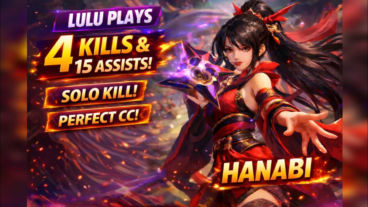 4 kills+15 assists!! Hanabi highest hero damage with 4 kills and 15 assists in a solo ranked match