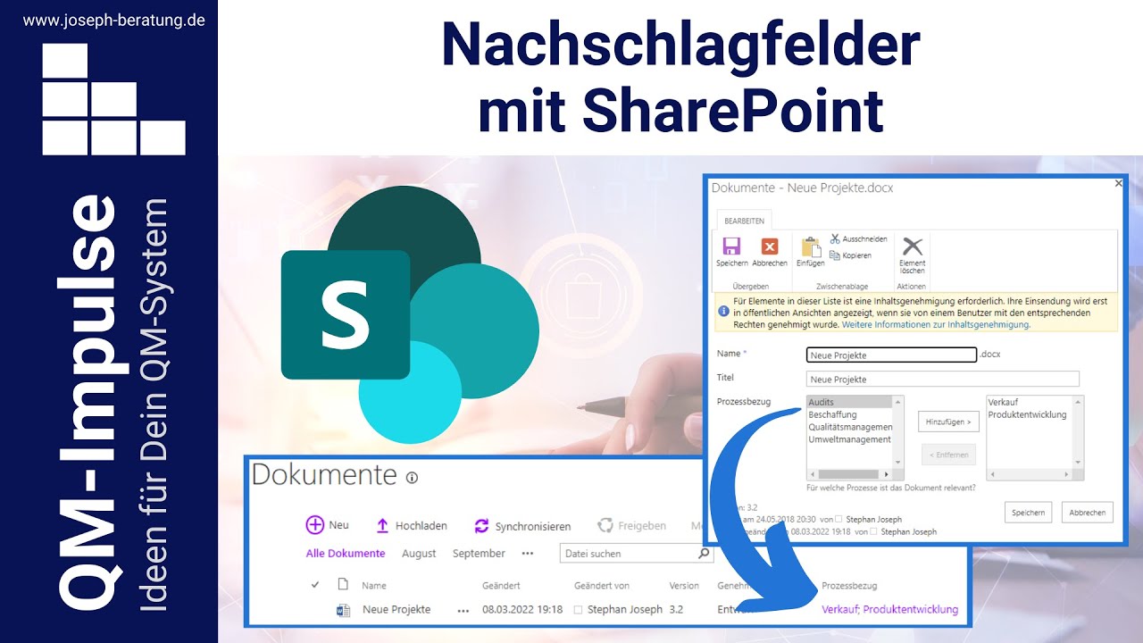 SharePoint Nachschlagfelder aus anderer Liste anlegen und ändern