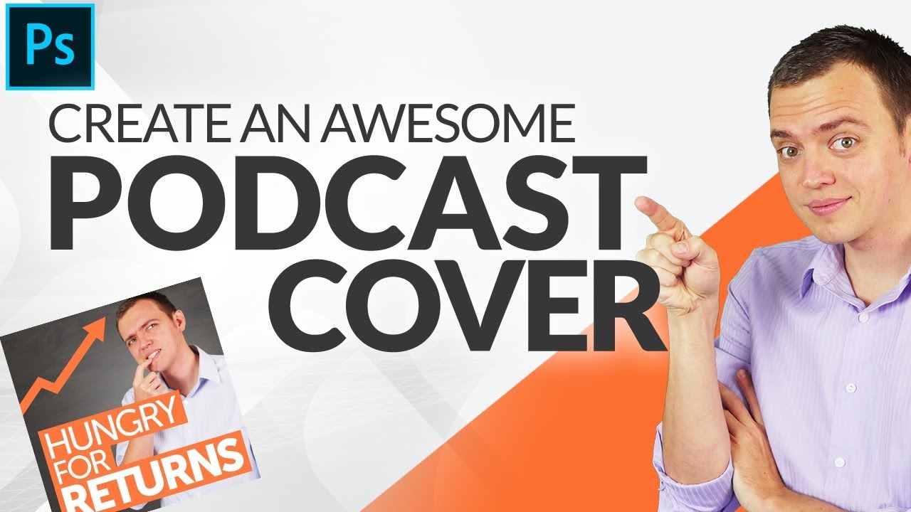 How to Create Awesome Podcast Cover Art in Photoshop #BSI 3