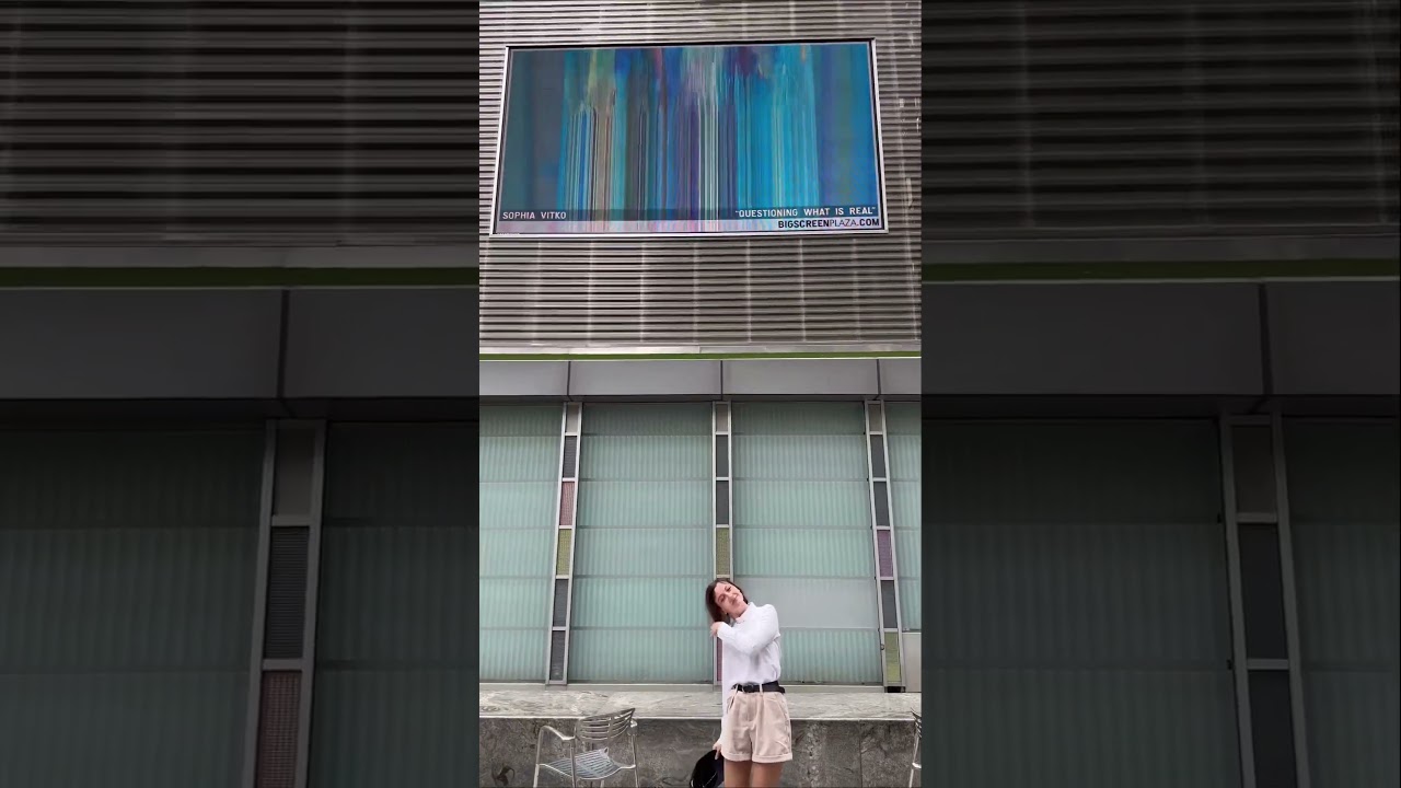 My artworks on Big Screen Plaza, NYC #artexhibition #publicart #chelseanyc