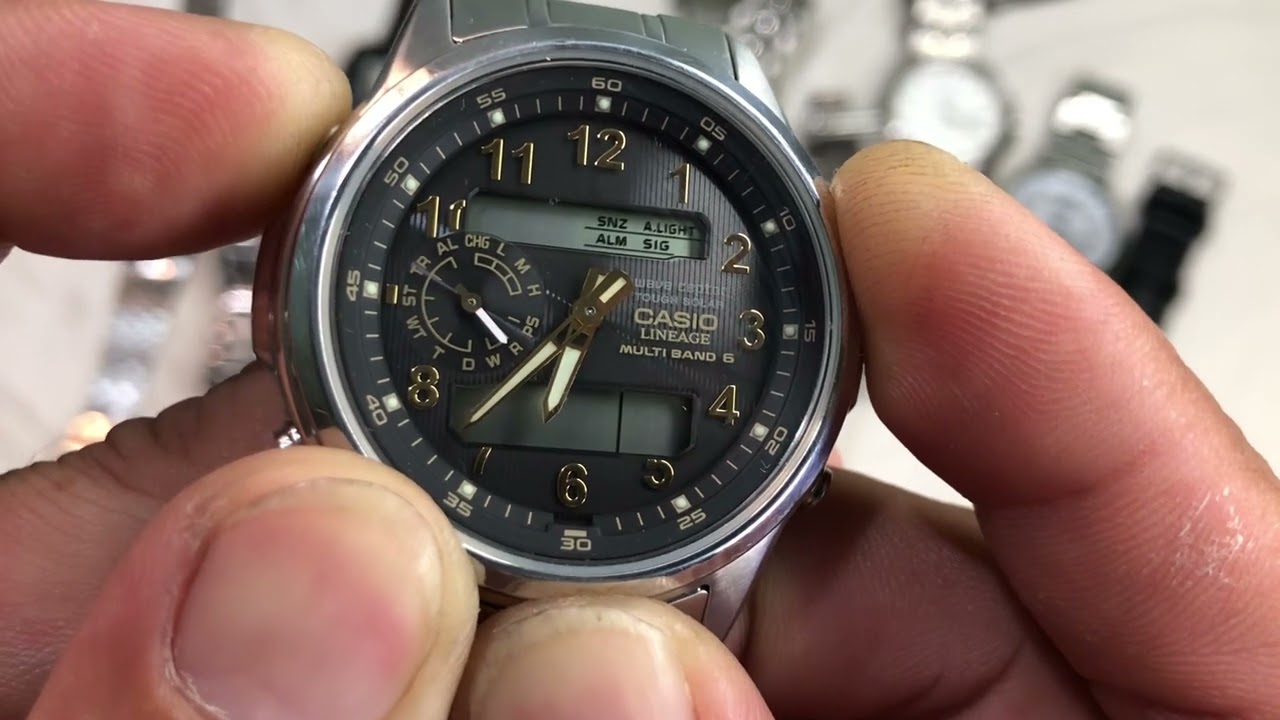 Cách chỉnh giờ Casio wave ceptor M300 giờ thế giới lịch vạn niên  0366628382