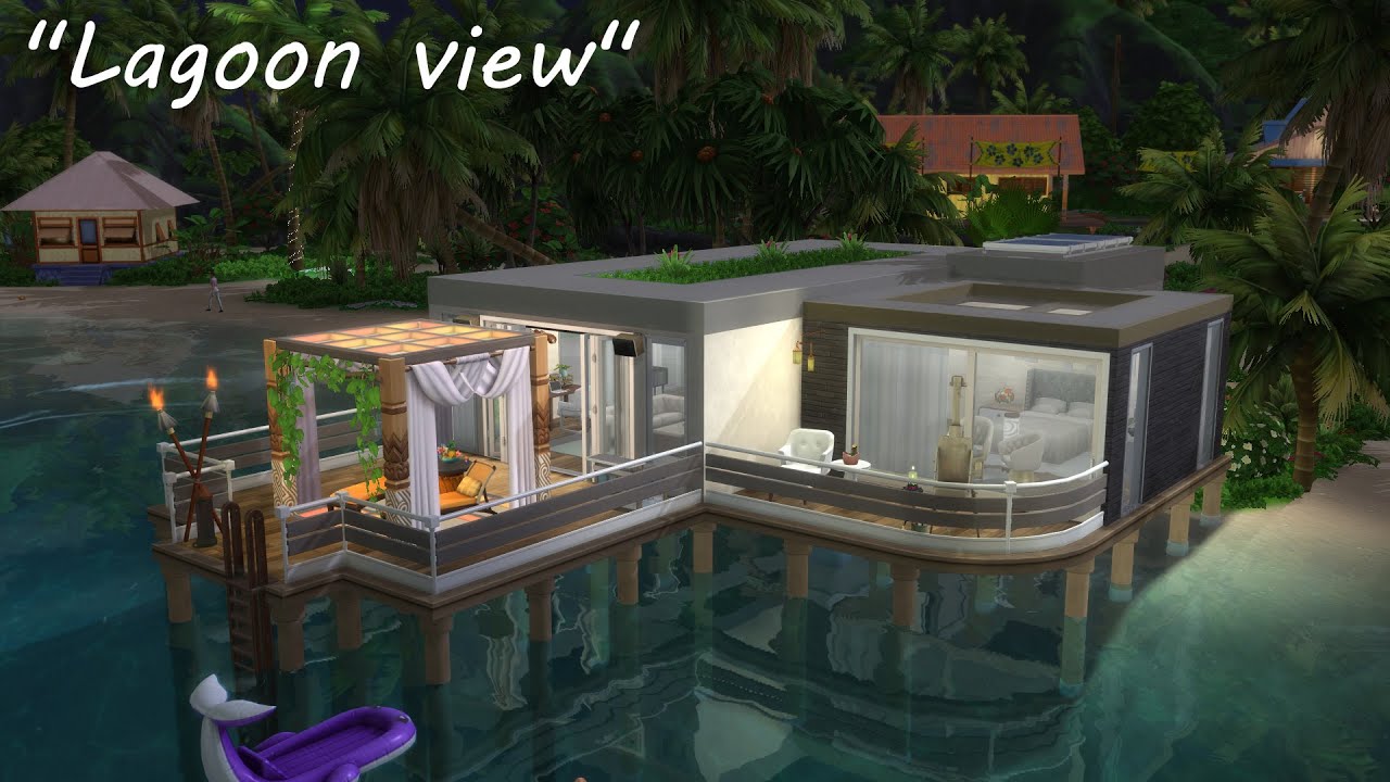 Beach house Lagoon view No CC The Sims 4: Speed Build